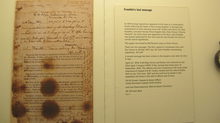 Franklin's Last Message